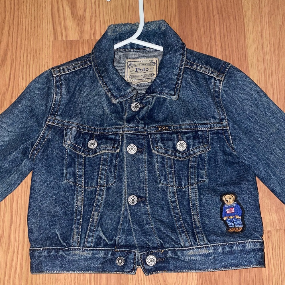 Polo Ralph Lauren Baby Boy Jean Jacket-Customized -Worn once-18/24 months